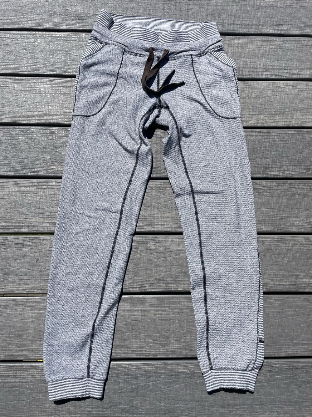 Lululemon striped jogger pants